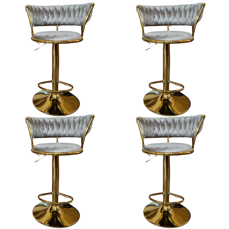 Pack 4 Taburetes Queen Monarch Gold 7