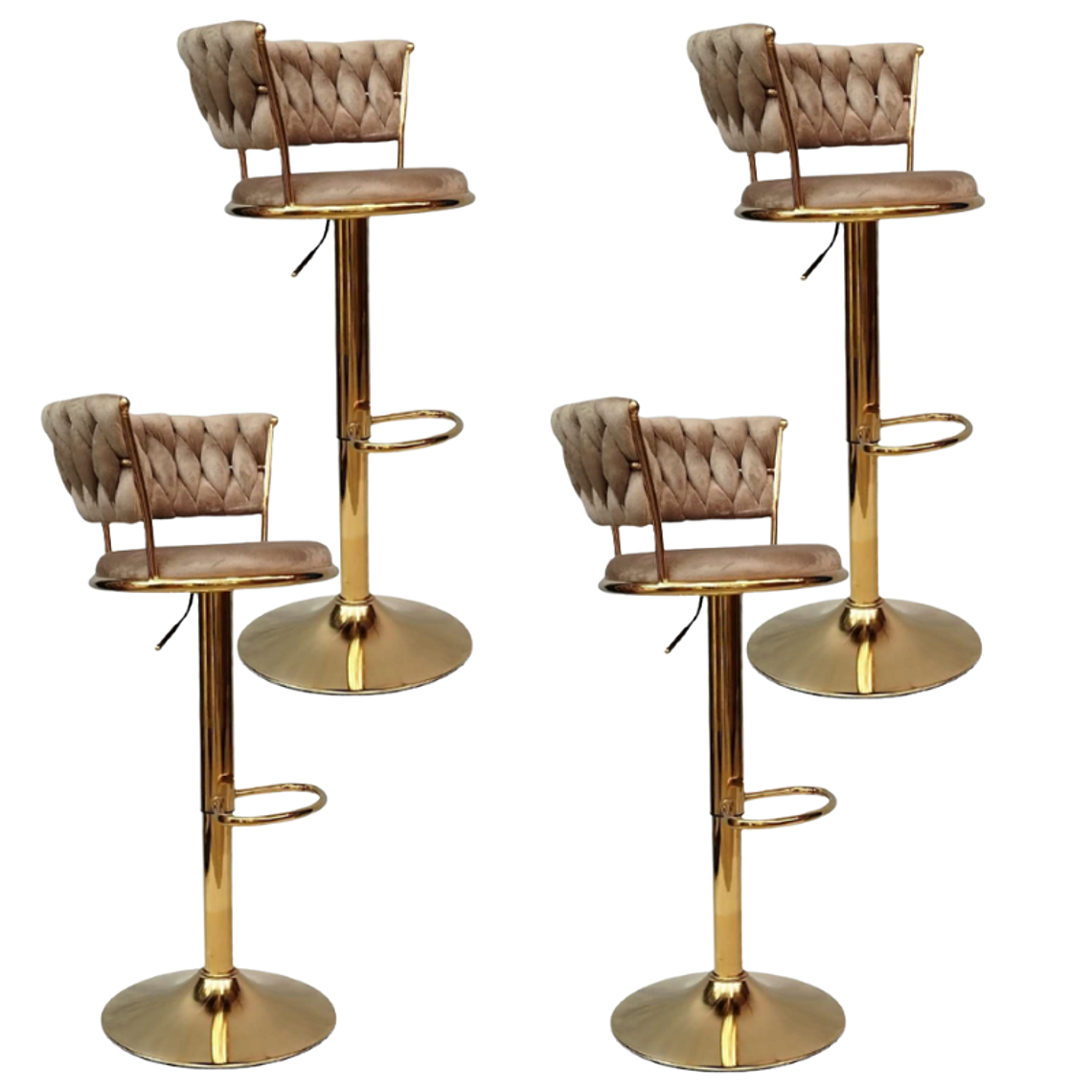 Pack 4 Taburetes Queen Monarch Gold 9