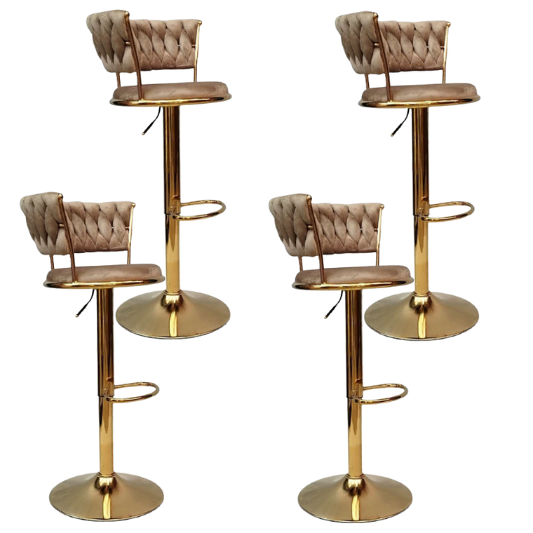 Pack 4 Taburetes Queen Monarch Gold 9
