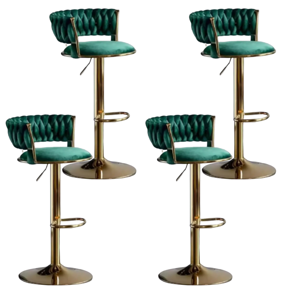 Pack 4 Taburetes Queen Monarch Gold 10