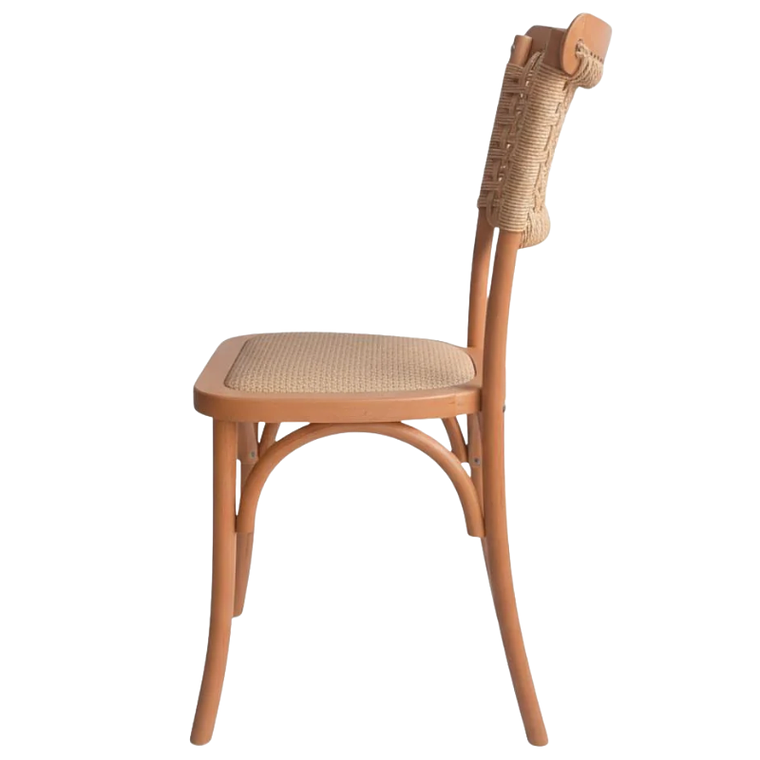 Silla Sisal Madera Rattan Natural 4