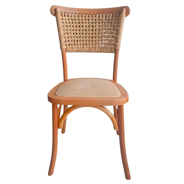 Silla Sisal Madera Rattan Natural 2