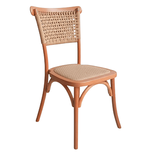 Silla Sisal Madera Rattan Natural