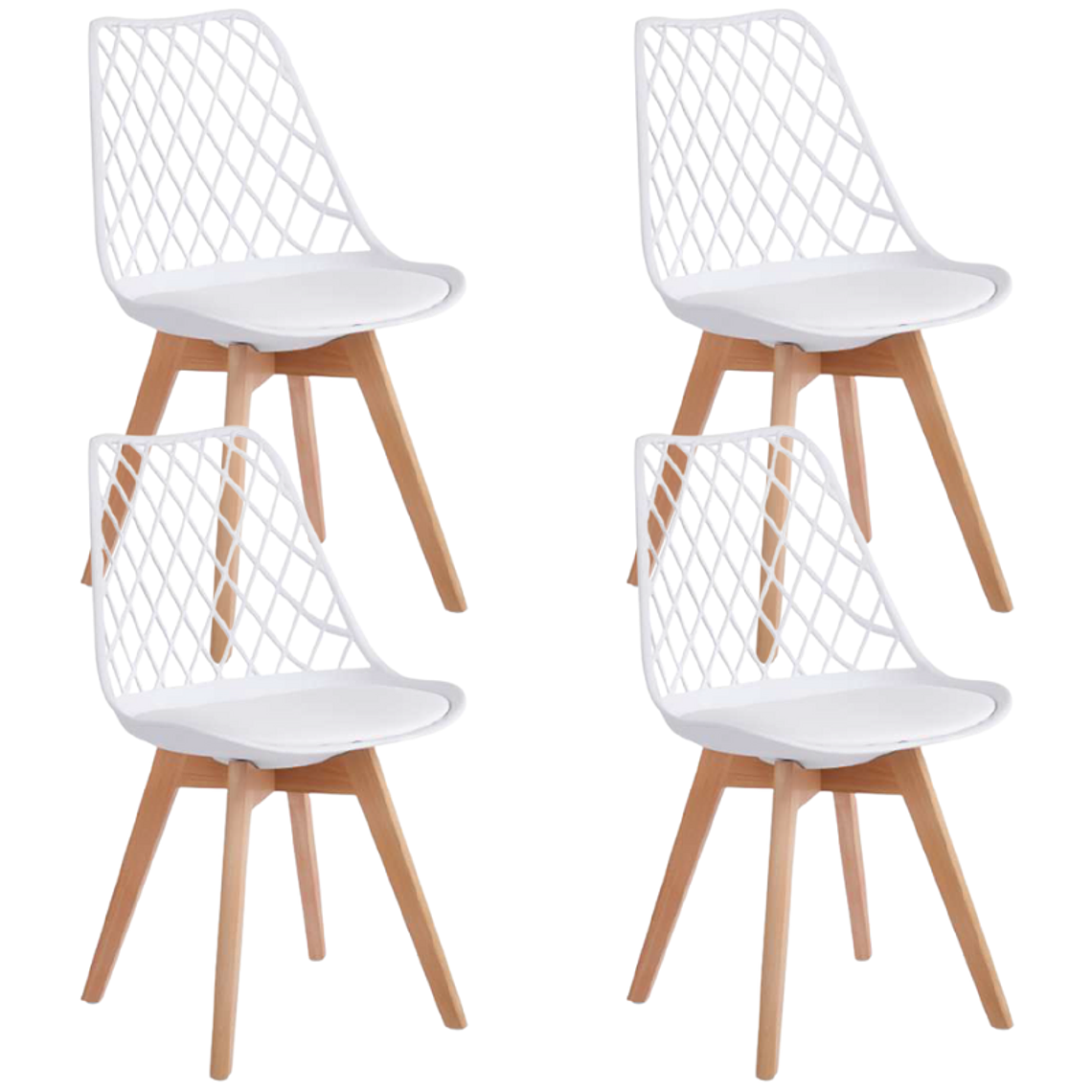 Pack 4 Sillas Tulip Mesh 7