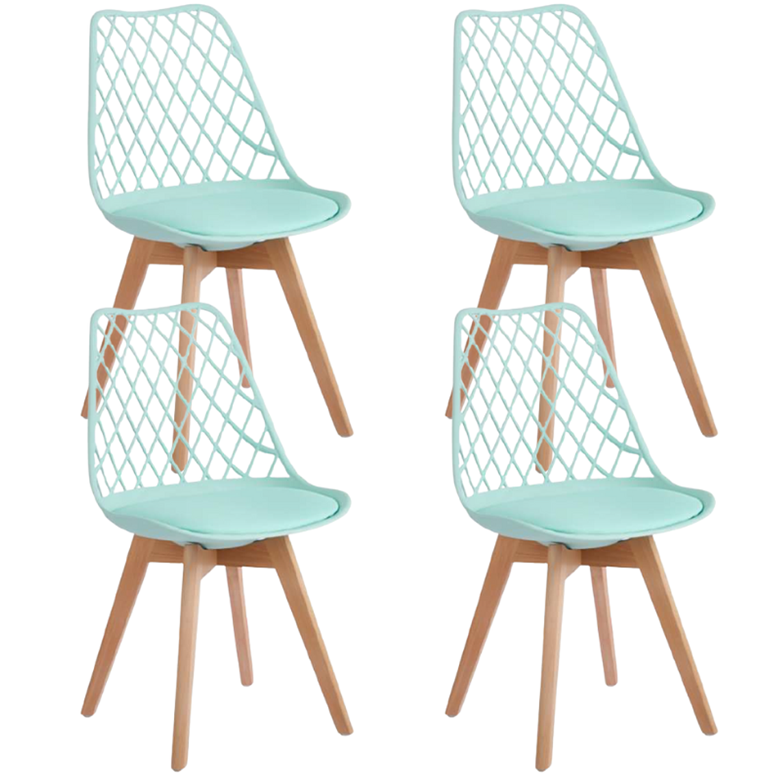 Pack 4 Sillas Tulip Mesh 10