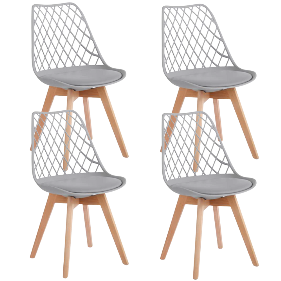 Pack 4 Sillas Tulip Mesh 13