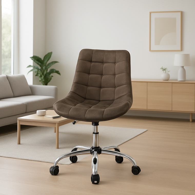 Silla de oficina escritorio Capitone Top Silver 7