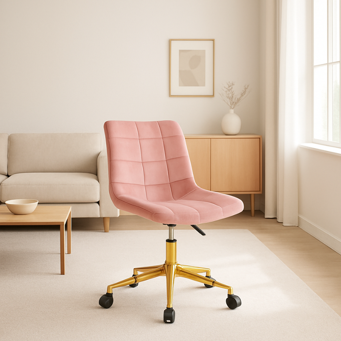 Silla de oficina escritorio Capitone Top Gold 1