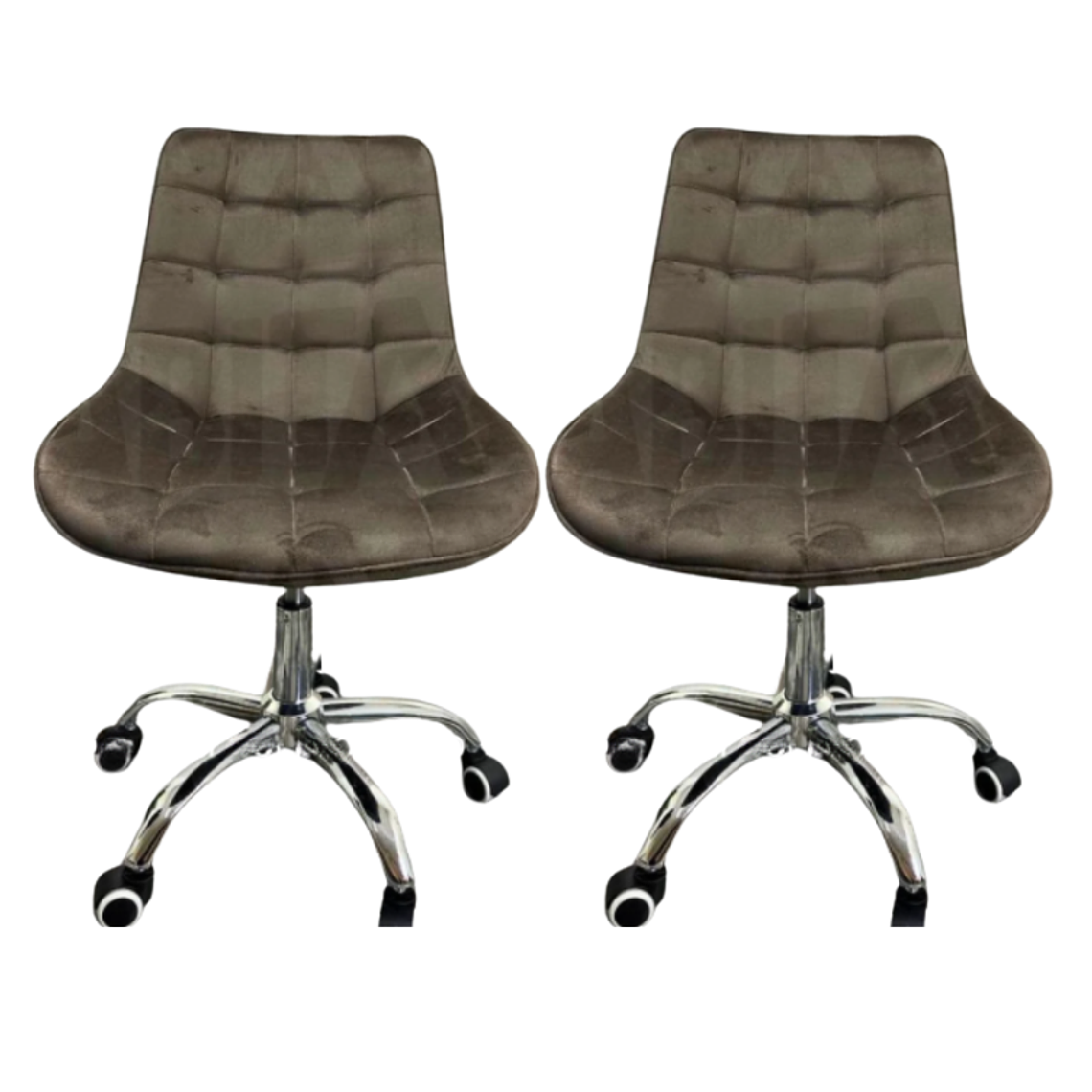 Pack 2 Sillas de oficina escritorio Capitone Top Silver 10