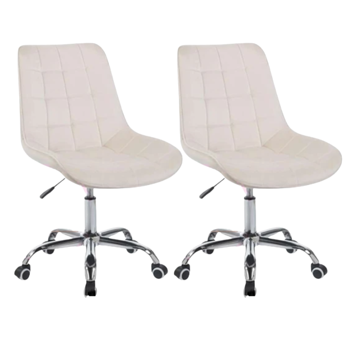 Pack 2 Sillas de oficina escritorio Capitone Top Silver 7
