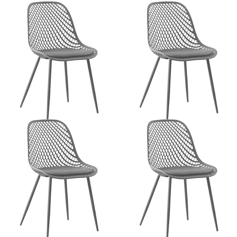 Pack 4 Sillas Europa acolchadas 7