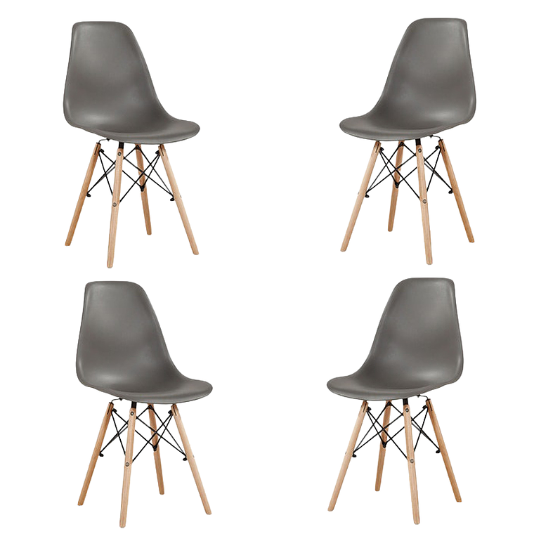 Pack 4 Sillas Eames 3