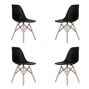 Pack 4 Sillas Eames