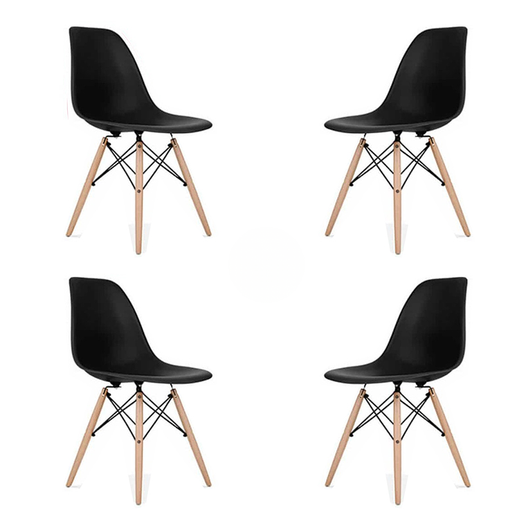 Pack 4 Sillas Eames 1