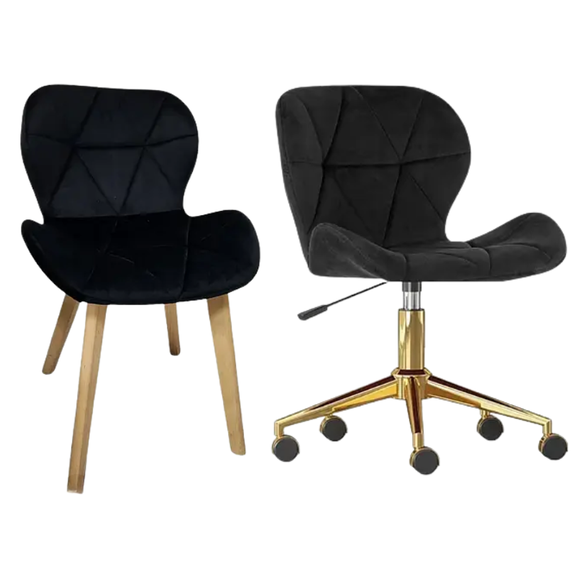 Pack Sillas Mariposas Velvet para Manicurista 4