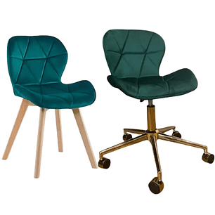 Pack Sillas Mariposas Velvet para Manicurista