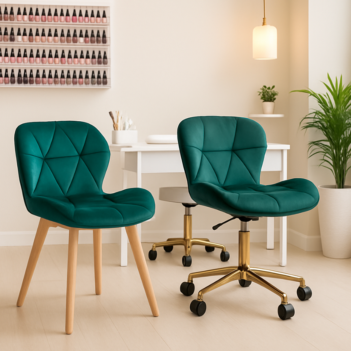 Pack Sillas Mariposas Velvet para Manicurista 1