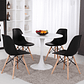 Comedor Siena redondo blanco 80 cm con 4 Sillas Eames - Miniatura 5