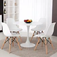 Comedor Siena redondo blanco 100 cm con 4 Sillas Eames - Miniatura 2