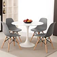 Comedor Siena redondo blanco 100 cm con 4 Sillas Eames - Miniatura 5
