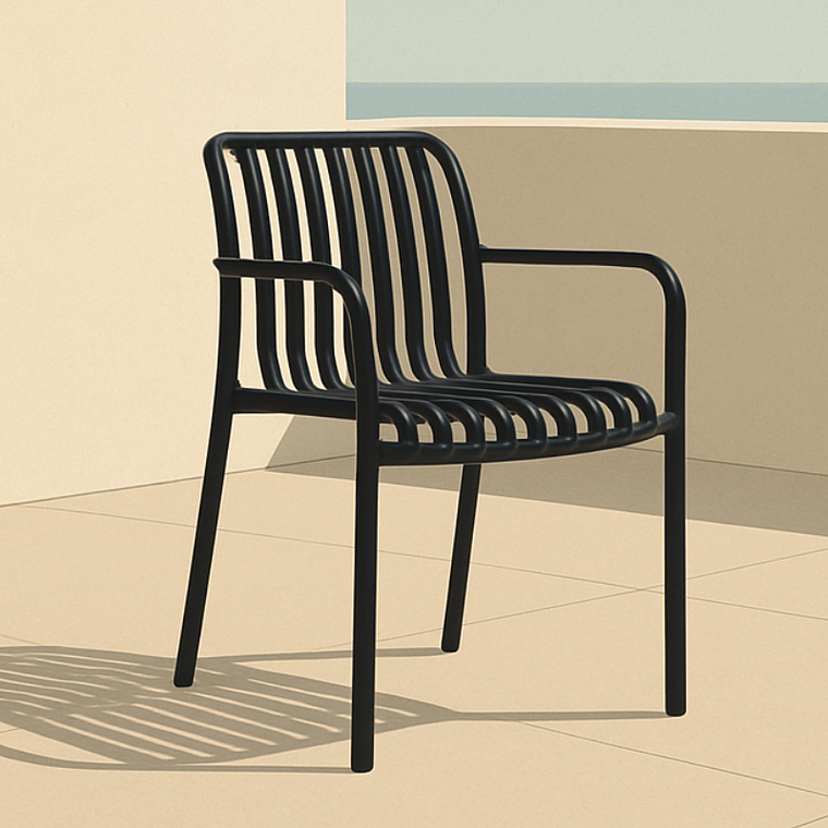 Pack 4 Butacas Ruan Negra l Exterior-Interior 2