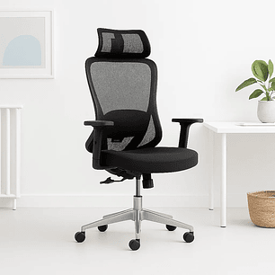 Silla de Oficina Escritorio Combar - Negra con Soporte Lumbar