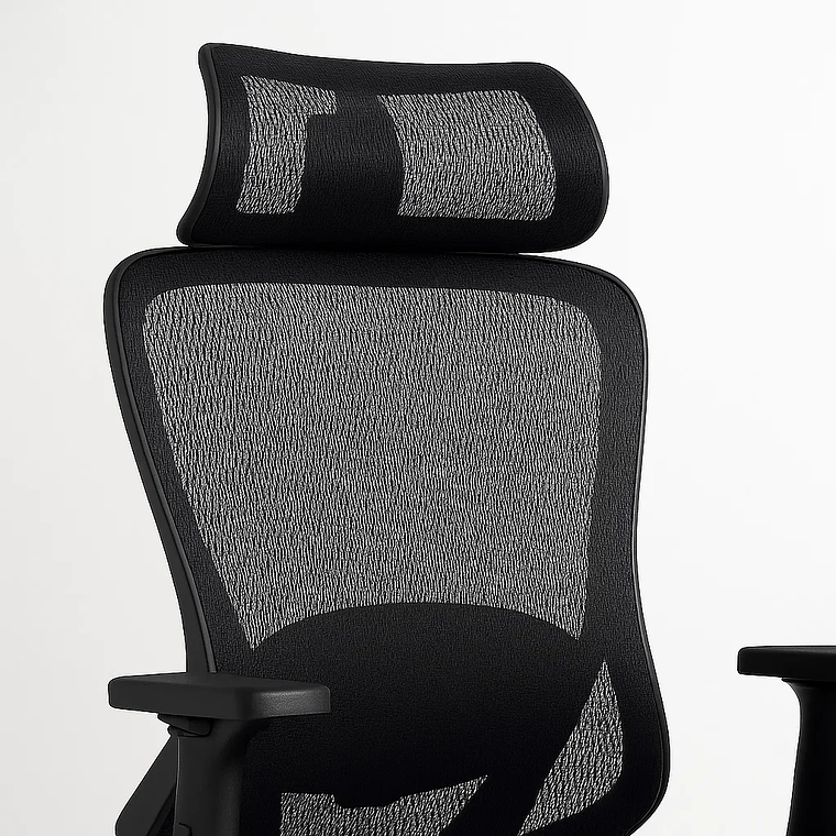Silla de Oficina Escritorio Combar - Negra con Soporte Lumbar 4