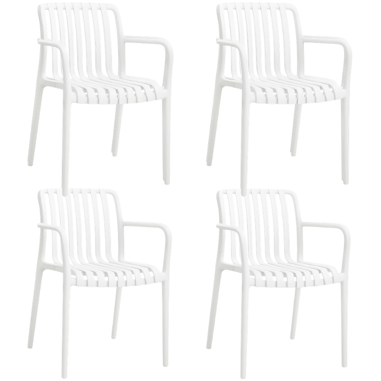 Pack 4 Butacas Ruan Blancas l Exterior-Interior 1