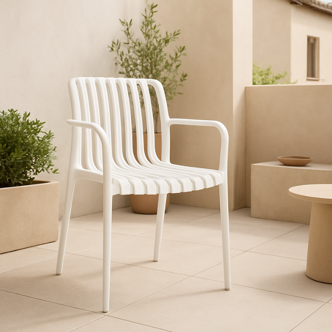 Butaca Ruan Blanca l Exterior-Interior 1