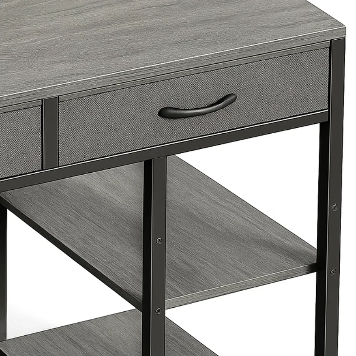 Escritorio Ejecutivo Grey 140cm | Seis Cajones Tela 5