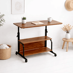 Mesa escritorio ajustable Skipper | Madera Walnut