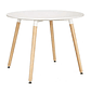 Comedor Ragnarok Wood redondo Blanco 100 cm con 4 Sillas Tulip - Miniatura 7