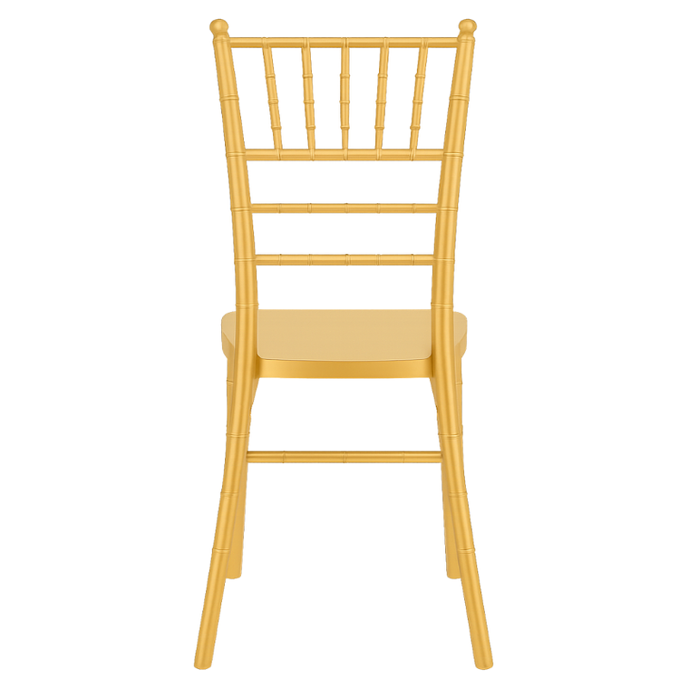 Pack 4 Sillas Chiavari - Metal Dorada 4