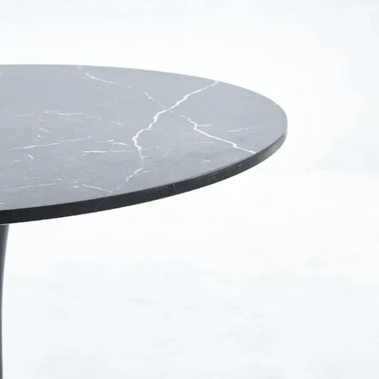 Mesa Tulip Cuarzo Negra 100 cm 2