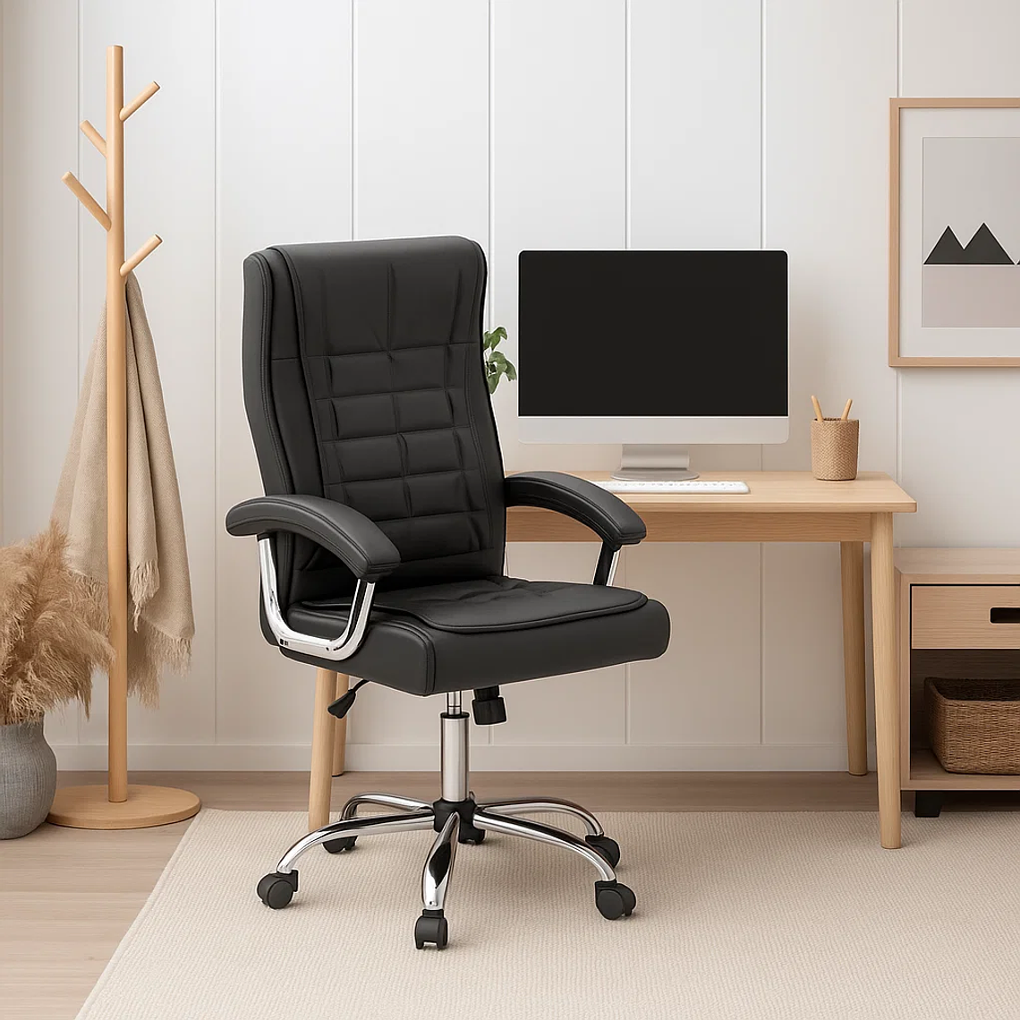 Silla de Oficina Escritorio Ejecutiva Siena - Negra 3