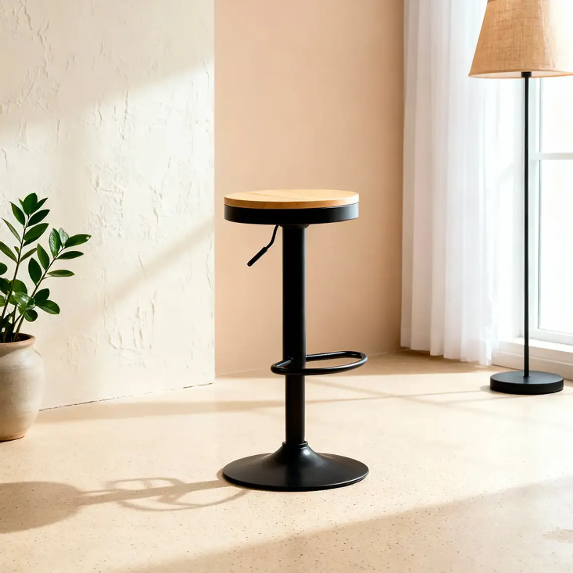 Taburete Viking Metal - Madera 1