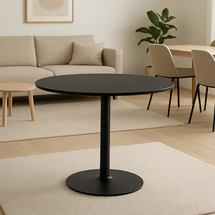 Mesa Reuniones Black redonda 100 cm