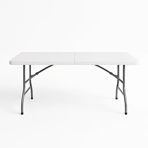 Mesa Plegable blanca 180 cm