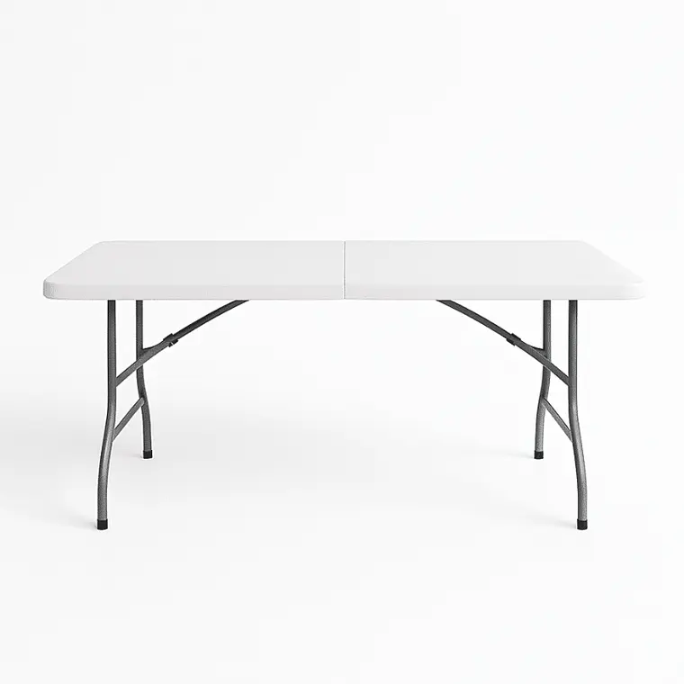 Mesa Plegable blanca 180 cm 1