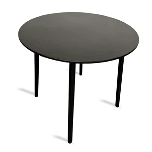 Mesa Frame Redonda Wood Negra 80 cm