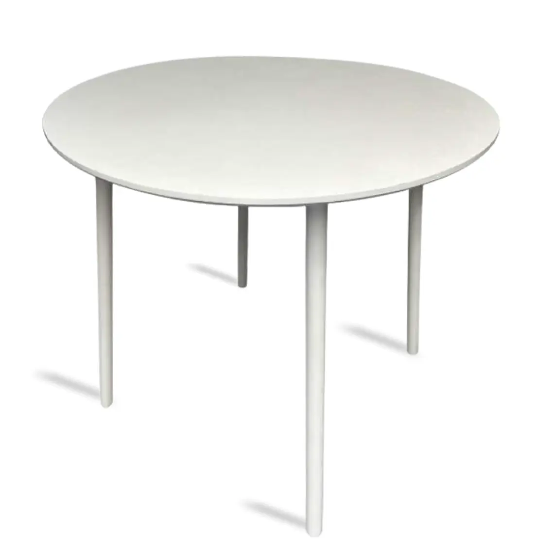 Mesa Frame Redonda Wood Blanca 120 cm 1