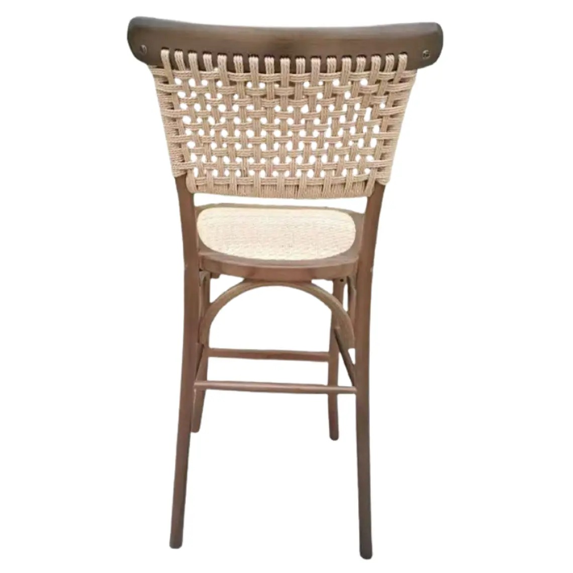 Taburete Sisal Madera Rattan Walnut 66 cm 4
