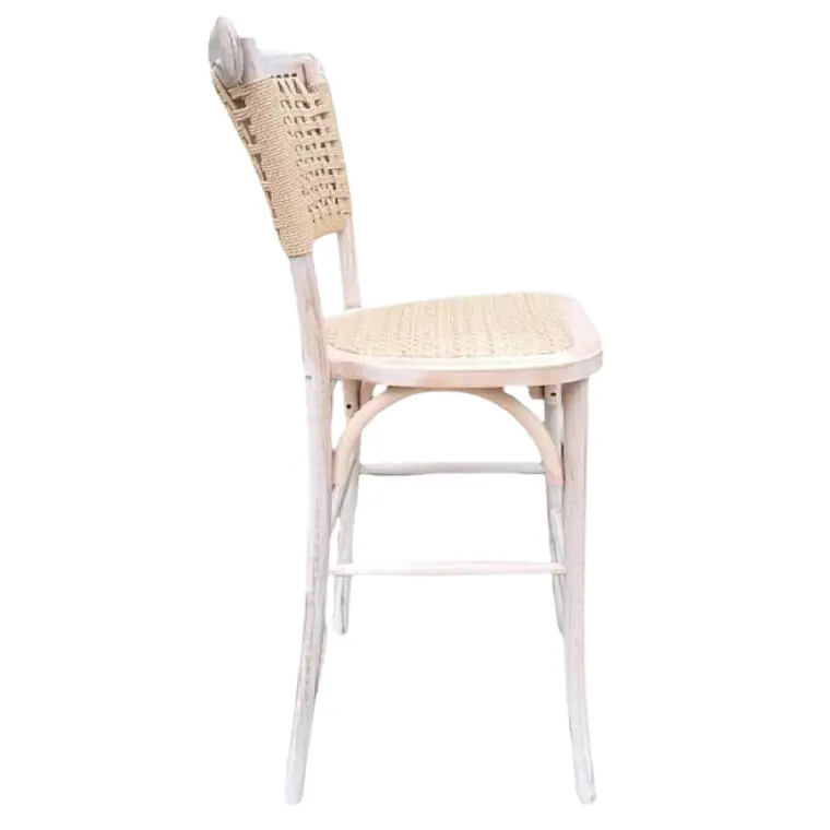 Taburete Sisal Madera Rattan Antique 66 cm 2