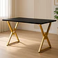 Mesa Bar Wonder Gold rectangular 120x60 cm - Negra - Miniatura 2