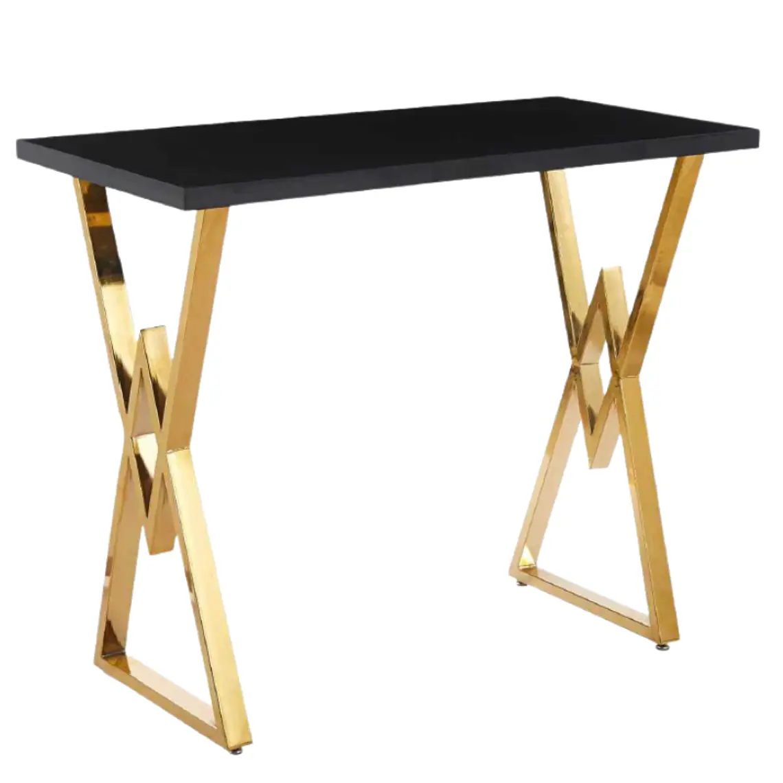 Mesa Bar Wonder Gold rectangular 120x60 cm - Negra 1