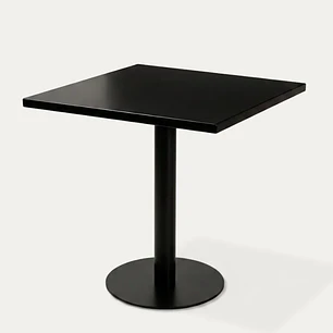 Mesa restaurant 70x70 cm Metal - Negra