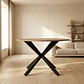 Mesa Terra Madera - Metal Negro 100 cm - Miniatura 1