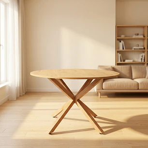 Mesa Terra Madera - Metal 100 cm
