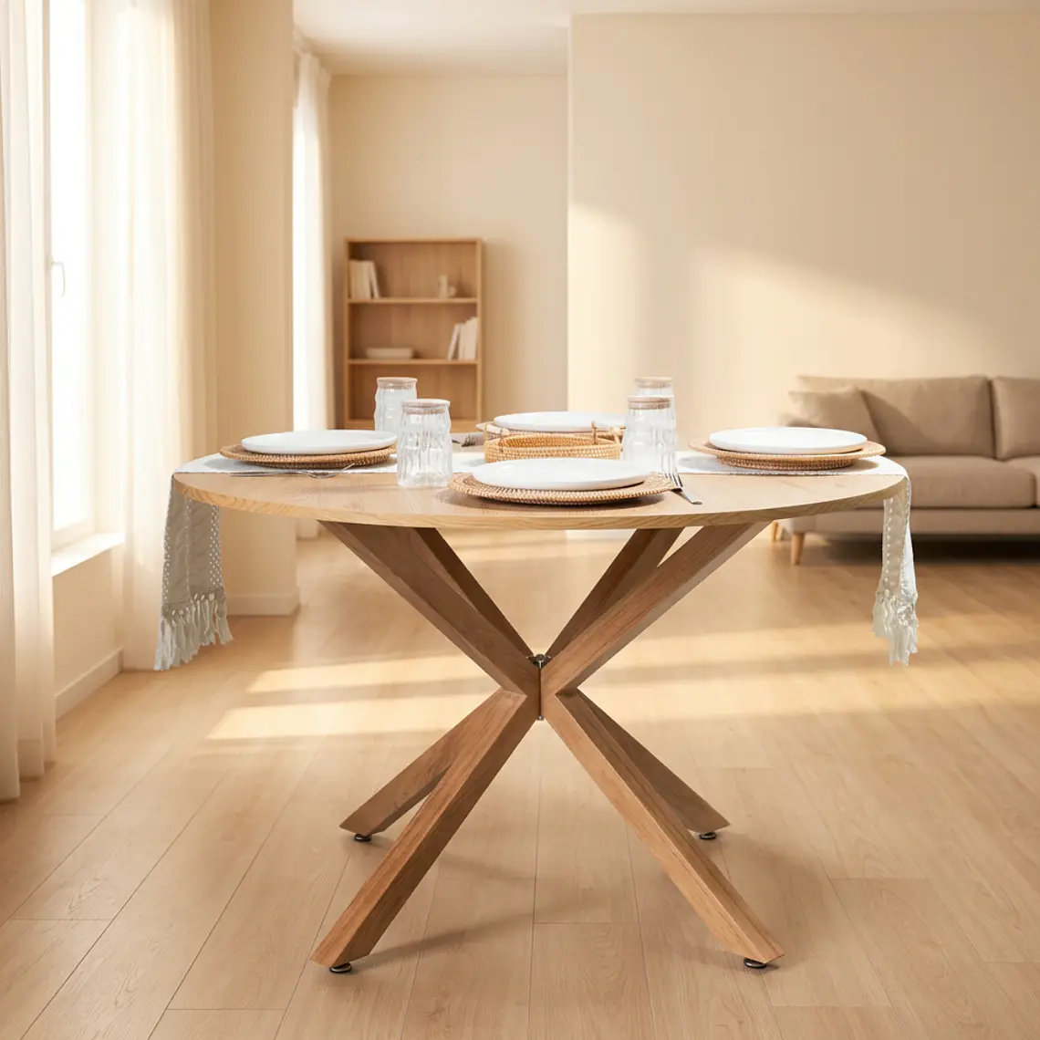 Mesa Terra Madera - Metal 120 cm 2