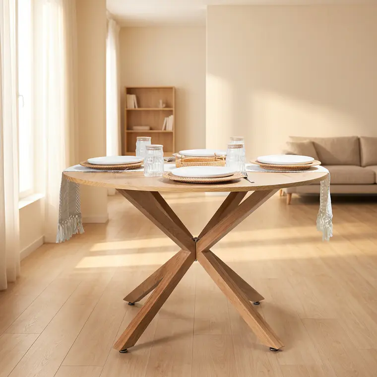 Mesa Terra Madera - Metal 120 cm 2